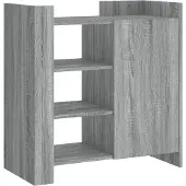 vidaXL Dressoir 73,5x35x75 cm bewerkt hout grijs sonoma eikenkleurig
