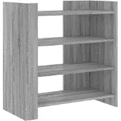 vidaXL Dressoir 73,5x35x75 cm bewerkt hout grijs sonoma eikenkleurig