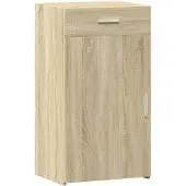 vidaXL Dressoir 50x42,5x93 cm bewerkt hout sonoma eikenkleurig