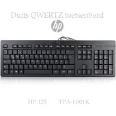 HP 125 DUITS QWERTZ toetsenbord - USB bedraad