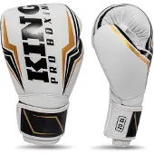 King Kickbokshandschoenen Thor - Leer - Wit