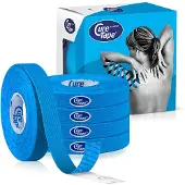Cure tape Kinesiotape blauw 1cm x 5m