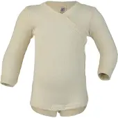 Engel - Kid's Wickelbody L/S - Merino-ondergoed 50/56, beige