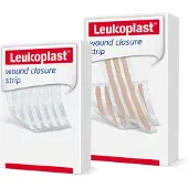Leukoplast 12 x 100 mm zwaluwstaartjes/hechtstrips 60 stuks