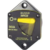 Blue Sea Systems 187 Series Thermal Circuit Breaker Switch 90a Zwart