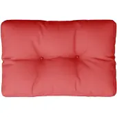 vidaXL Palletkussen 60x40x12 cm stof rood