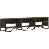 vidaXL Tv-meubel 180x34x41 cm bewerkt hout bruin eikenkleurig