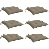 vidaXL Palletkussens 6 st 50x50x7 cm oxford stof taupe