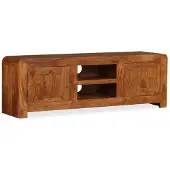 vidaXL Tv-meubel 120x30x40 cm massief hout met honingafwerking
