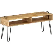 vidaXL Tv-meubel 110x35x45 cm massief mangohout