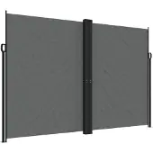vidaXL Windscherm uittrekbaar 220x600 cm antracietkleurig