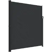 vidaXL Windscherm uittrekbaar 220x500 cm zwart