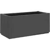 vidaXL Plantenbak 80x36x35 cm polypropeen donkergrijs
