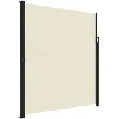 vidaXL Windscherm uittrekbaar 220x500 cm crèmekleurig