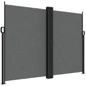 vidaXL Windscherm uittrekbaar 180x1000 cm antracietkleurig