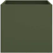 vidaXL Plantenbakken 2 st 49x47x46 cm staal olijfgroen