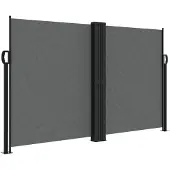 vidaXL Windscherm uittrekbaar 140x1000 cm antraciet