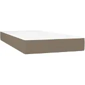 vidaXL Pocketveringmatras voor kinderen medium 80x160 cm stof taupe