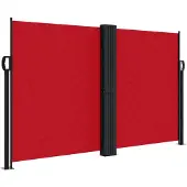 vidaXL Windscherm uittrekbaar 140x1000 cm rood