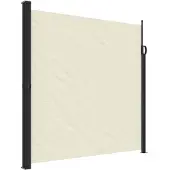 vidaXL Windscherm uittrekbaar 200x300 cm crèmekleurig
