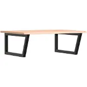 vidaXL Badkamer wandschap staal en massief eikenhout
