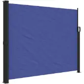 vidaXL Windscherm uittrekbaar 160x600 cm blauw