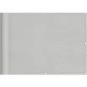 vidaXL Balkonscherm 75x400 cm 100% oxford polyester lichtgrijs