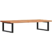 vidaXL Badkamer wandschap staal en massief beukenhout