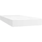 vidaXL Pocketveringmatras medium 120x190x20 cm kunstleer wit