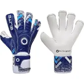 Elite Sport Brambo Keepershandschoenen - Wit / Marine | Maat: 11