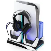 IMP Tech DLX+ LED Multi Function Charger Tower PS5 standard / Digital - White