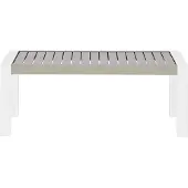 Beliani CASTELLA - Tuinsalontafel - Taupe - Aluminium