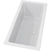 Riho Rethink Cubic Inbouwbad 180x80cm - Acryl - Wit - Baden, Inbouwbaden - 8714148608920
