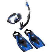 Tusa Sport Visio Tri-Ex Travel snorkelset Blauw M 36-42
