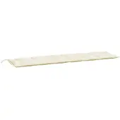 vidaXL Tuinbankkussen 200x50x7 cm oxford stof crèmekleurig