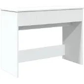 vidaXL Kaptafel met spiegel 100x45x76 cm wit
