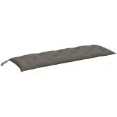 vidaXL Tuinbankkussen 150x50x7 cm stof gemêleerd donkergrijs