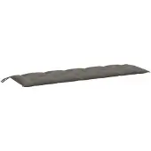 vidaXL Tuinbankkussen 180x50x7 cm stof gemêleerd donkergrijs