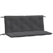 vidaXL Tuinbankkussens 2 st 120x50x7 cm stof gemêleerd antracietkleur