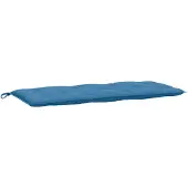 vidaXL Tuinbankkussen 120x50x7 cm stof gemêleerd blauw