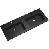Boss & Wessing Wastafel BWS Bella 120 cm Mat Zwart