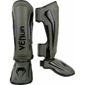 Venum Elite Kickboks Scheenbeschermers Khaki Zwart