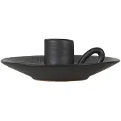 Clayre & Eef Grijze Kandelaar Ø 13*4 cm 6CE1299