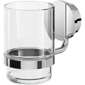 Geesa Glashouder met Glas Opal Chroom