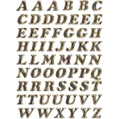 Herma Letters 8 mm A-Z folie goud glitter 1 vel - 10 stuks