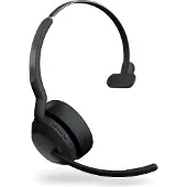 Jabra Evolve2 55, mono Bluetooth headset, 4 microfoons UC-compatibel, actieve ruisonderdrukking (ANC), incl. Link 380 USB-C Bluetooth-adapter