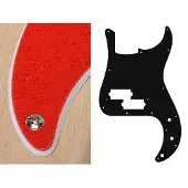 Boston PB-215-SRD pickguard, Puncher bass, standard, 2 ply, sparkling red