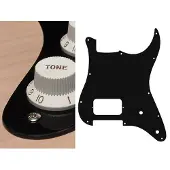 Boston ST-144-B pickguard, Stallion, H, 2 pot holes, 1 ply, black