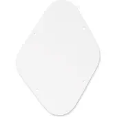 Boston P-102-W back plate, potmeters cavity, 1 ply, LP-model, white