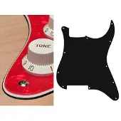 Boston ST-300-PR pickguard, Stallion, no holes (only screw holes), 3 ply, pearl red